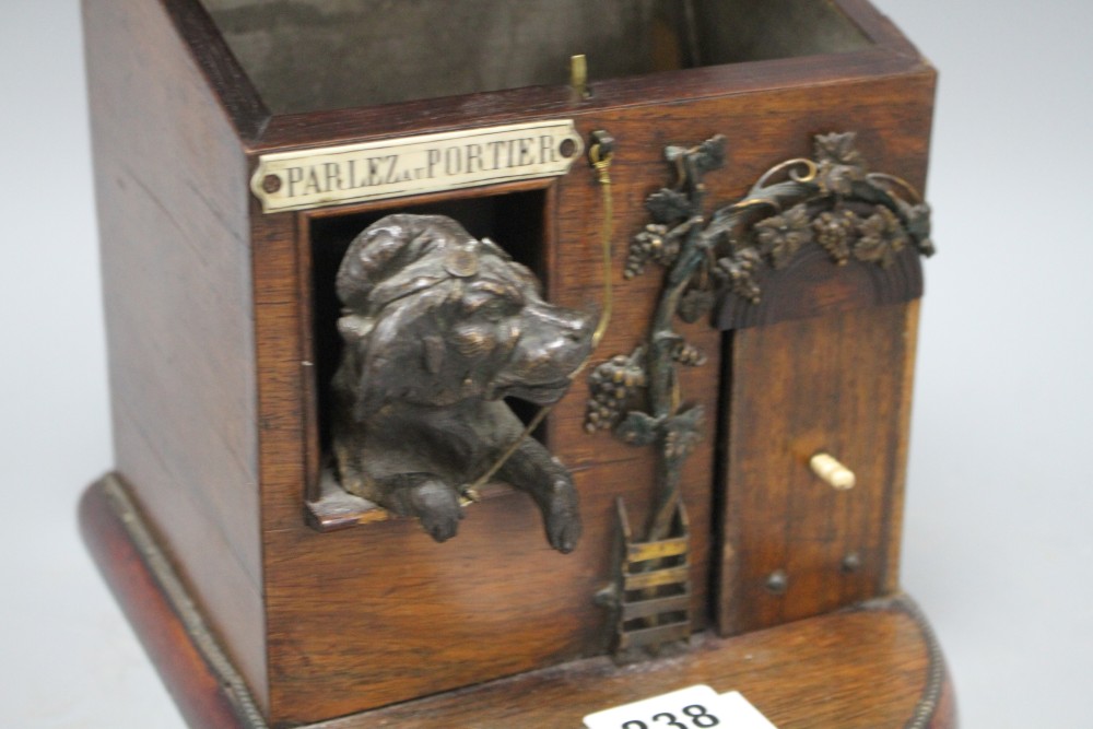 An early 20th century French novelty tobacco box